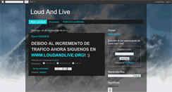 Desktop Screenshot of loudandlive.blogspot.com