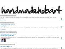 Tablet Screenshot of handmadehobart.blogspot.com