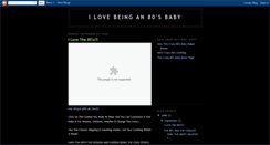 Desktop Screenshot of crazy80sbaby.blogspot.com