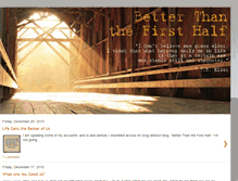 Tablet Screenshot of betterthanthefirsthalf.blogspot.com