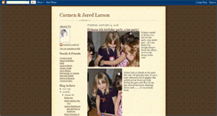 Desktop Screenshot of carmenjaredlarson.blogspot.com