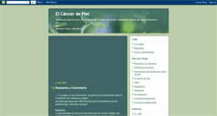 Desktop Screenshot of cancerdepiel.blogspot.com