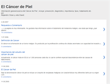 Tablet Screenshot of cancerdepiel.blogspot.com