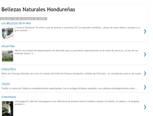 Tablet Screenshot of bellezanaturaldehonduras.blogspot.com