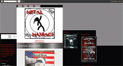 Desktop Screenshot of maniacsofsteel.blogspot.com