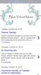 Mobile Screenshot of bluevelvetmuse.blogspot.com