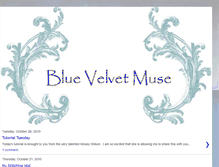 Tablet Screenshot of bluevelvetmuse.blogspot.com