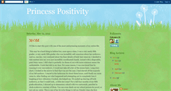 Desktop Screenshot of princesspositivity.blogspot.com