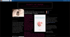 Desktop Screenshot of plentyofpaper-reviews.blogspot.com