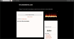 Desktop Screenshot of circuitoabierto.blogspot.com