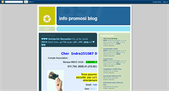 Desktop Screenshot of infopromosiblog.blogspot.com