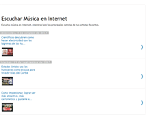 Tablet Screenshot of escucharmusicaeninternet.blogspot.com
