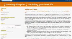 Desktop Screenshot of evolvingblueprint.blogspot.com