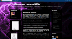 Desktop Screenshot of confesionesbbw.blogspot.com