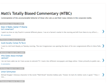 Tablet Screenshot of mattsbiasedcommentary.blogspot.com