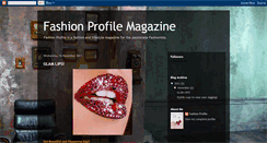 Desktop Screenshot of fashionprofilemag.blogspot.com