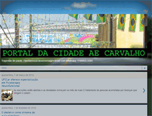 Tablet Screenshot of cidadeaecarvalho.blogspot.com