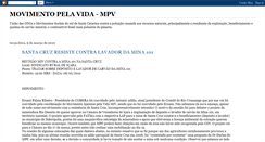 Desktop Screenshot of movimento-pela-vida.blogspot.com