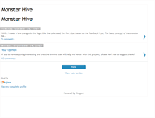 Tablet Screenshot of monsterhive.blogspot.com