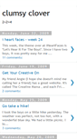 Mobile Screenshot of clumsyclover.blogspot.com