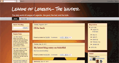 Desktop Screenshot of lolinsider.blogspot.com