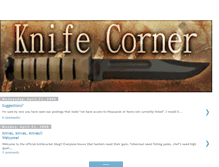 Tablet Screenshot of knifecorner.blogspot.com