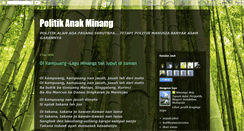 Desktop Screenshot of politikanakminang.blogspot.com