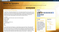 Desktop Screenshot of dinnerforspinsters.blogspot.com