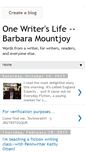 Mobile Screenshot of barbaramountjoy.blogspot.com