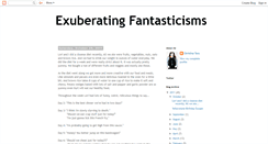 Desktop Screenshot of exuberatingfantasticisms.blogspot.com