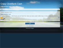 Tablet Screenshot of crazy-clickbank-cash.blogspot.com