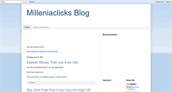 Desktop Screenshot of milleniaclicks.blogspot.com