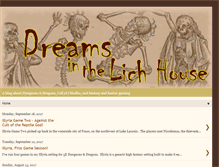 Tablet Screenshot of dreamsinthelichhouse.blogspot.com