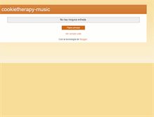 Tablet Screenshot of cookietherapy-music.blogspot.com