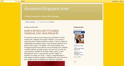 Desktop Screenshot of deonisio.blogspot.com