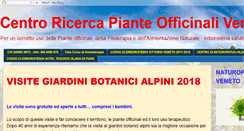 Desktop Screenshot of centroricercapianteofficinali.blogspot.com