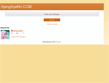 Tablet Screenshot of ajengsyafitri.blogspot.com