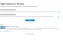 Tablet Screenshot of cleancolontoronto.blogspot.com
