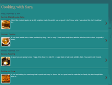 Tablet Screenshot of cookingwithsarasmith.blogspot.com