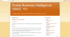 Desktop Screenshot of obiee101.blogspot.com