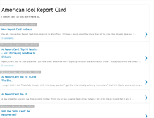Tablet Screenshot of americanidolreportcard.blogspot.com