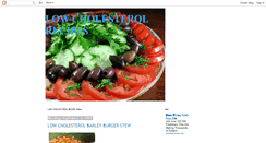 Desktop Screenshot of lowcholesterolrecipes.blogspot.com