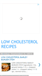 Mobile Screenshot of lowcholesterolrecipes.blogspot.com