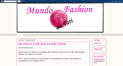 Desktop Screenshot of mundofashiondatati.blogspot.com