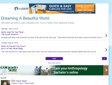 Tablet Screenshot of dreamingabeautifulworld.blogspot.com