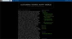 Desktop Screenshot of alexandrasoareshappyworld.blogspot.com