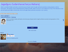 Tablet Screenshot of jagadgurusudarshanacharyamaharaj.blogspot.com