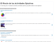 Tablet Screenshot of elrincondelasactividadesoptativas.blogspot.com
