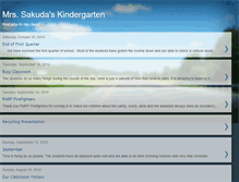 Tablet Screenshot of mrssakudaskindergarten.blogspot.com