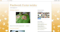 Desktop Screenshot of eszterpatchwork.blogspot.com